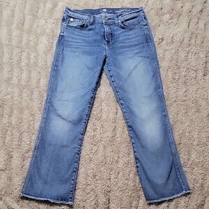 7 For All Mankind Jeans Cropped Boot Sz 30